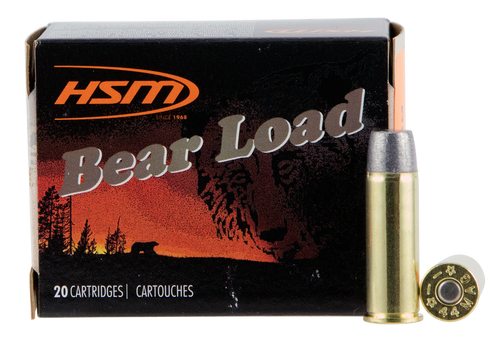 HSM 44M15N20 Bear Load  44 Rem Mag 305 gr Wide Flat Nose 20 Per Box/ 20 Case