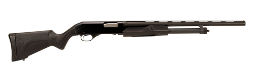 Stevens 22437 320 Field Compact 20 Gauge Pump 3" 5+1 22" Matte Black Vent Rib Barrel, Matte Black Aluminum Receiver, Fixed Matte Black Synthetic Stock, Ambidextrous