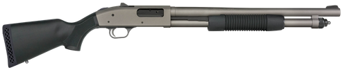 Mossberg 50790 590A1 Pro 12 Gauge 6+1 18.50" Tungsten Gray Cerakote Barrel & Steel Drilled & Tapped Receiver, Black Synthetic Stock