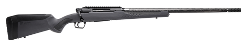 Savage Arms 57897 Impulse Mountain Hunter 6.5 PRC 2+1 24" Carbon Fiber Threaded Barrel Black Aluminum Receiver w/Picatinny Rail, Gray AccuStock Synthetic Stock, Ambidextrous
