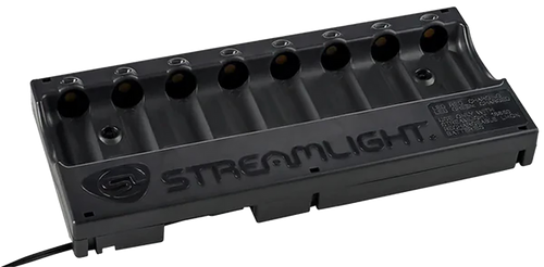 Streamlight 20233 8-Unit Bank Charger  Black SL-59/CR123A Battery 12V DC