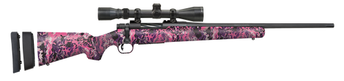 Mossberg 28144 Patriot Super Bantam Youth 7mm-08 Rem 5+1 20" Matte Blued Fluted Barrel, Matte Blued Steel Receiver, Muddy Girl Wild Synthetic Stock, Right Hand Includes 3-9x40mm Duplex Scope
