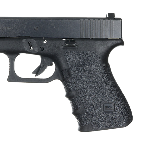 Talon Grips 110R Adhesive Grip  Compatible w/Glock 19/23/25/32/38 Gen4 w/No Backstrap, Black Textured Rubber