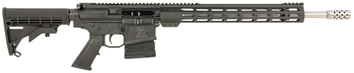 Great Lakes Firearms GL10308SSBLK AR-10  308 Win 20+1 18" Stainless, Black Rec, M-Lok Handgaurd, Carbine Stock, A2 Grip, Muzzle Brake