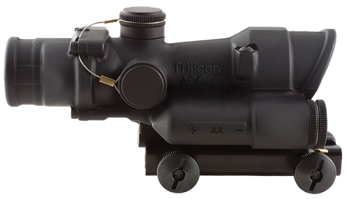 Trijicon 100432 ACOG  4x 32mm Obj 36.80 ft @ 100 yds FOV Matte Black Finish LED Illuminated Green Crosshair 300 Blk