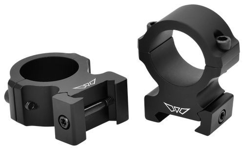 Warne V602M Horizontal Rings Vapor Matte Black 1" High 0 MOA