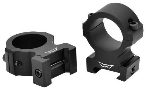 Warne V602M Horizontal Rings Vapor Matte Black 1" High 0 MOA