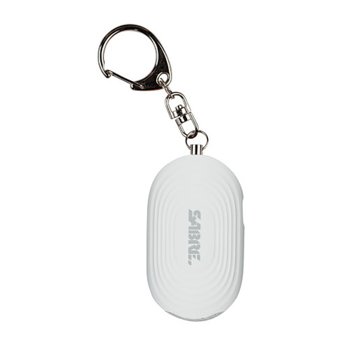 SABRE PERS ALARM/LED LIGHT/SNAP WHT