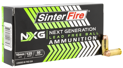 SinterFire Inc SF10125NXG Next Generation (NXG)  10mmAuto 125gr Lead Free Ball 50 Per Box/20 Case