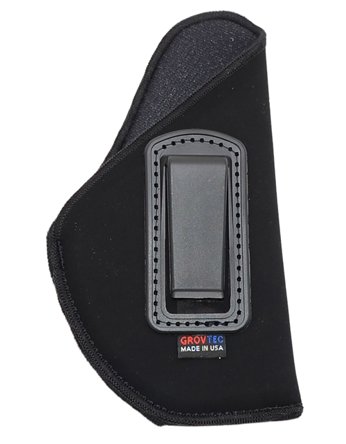 GrovTec US Inc GTHL14112R Inside The Pants  IWB Size 12 Black Suede Compatible w/Glock 26/27/33 Belt Clip Mount Right Hand