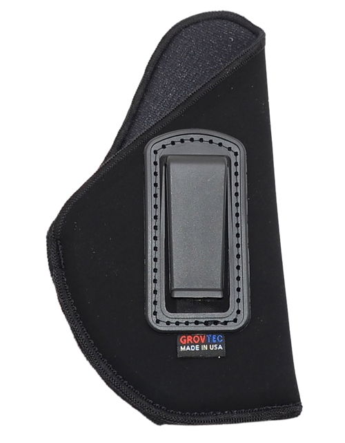 GrovTec US Inc GTHL14112R Inside The Pants  IWB Size 12 Black Suede Compatible w/Glock 26/27/33 Belt Clip Mount Right Hand
