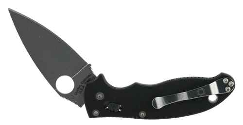 Spyderco C101GP2 Manix 2  3.37" Folding Drop Point Plain CPM S30V SS Blade Black G10 Handle Includes Pocket Clip