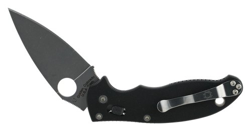 Spyderco C101GP2 Manix 2  3.37" Folding Drop Point Plain CPM S30V SS Blade Black G10 Handle Includes Pocket Clip