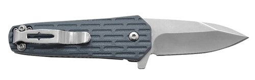 Camillus 19399 Wedge  2.25" Folding Spear Point Plain Silver Carbonitride Titanium 420 Stainless Steel Blade, Blue Textured GFN Handle
