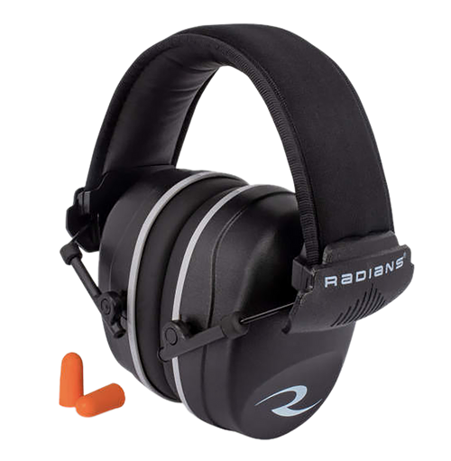 Radians R2500CS R2500 Muff Foam 25 dB 32 dB Over the Head Orange Black Adult 1 Pair
