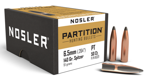 Nosler 16321 Partition  6.5Creedmoor 140gr Spitzer 50/Box