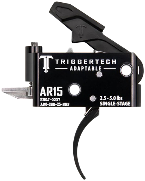 TriggerTech AR0SBB25NNP Adaptable  Pro Curved Single-Stage 2.5-5.0 lbs Adjustable for AR-15