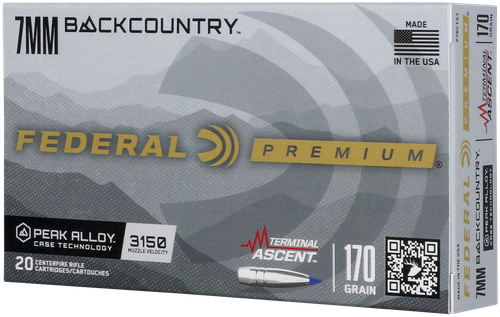 Federal P7BCTA32 BackCountry  7mm BC 170gr Terminal Ascent 20 Per Box/10 Case