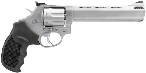 Taurus 2-627069 Tracker 627 Medium 357 Mag 38 Special +P 7 Shot 6.50" Matte Stainless Steel Ported Barrel, Cylinder & Frame, Black Ribber Grip, Transfer Bar Safety, Exposed Hammer