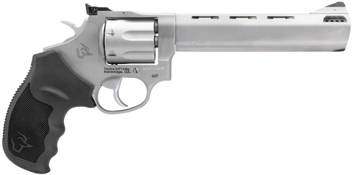 Taurus 2-627069 Tracker 627 Medium 357 Mag 38 Special +P 7 Shot 6.50" Matte Stainless Steel Ported Barrel, Cylinder & Frame, Black Ribber Grip, Transfer Bar Safety, Exposed Hammer
