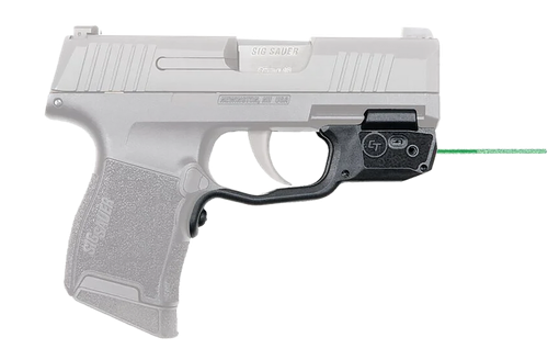 Crimson Trace 0181601 Laserguard  Fits Sig P365/P365XL/P365SAS, Green Laser Black Polymer Trigger Guard Mount
