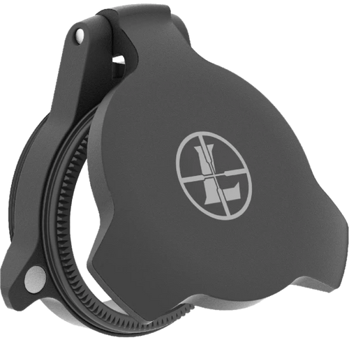 Leupold 114756 Alumina Scope Cover Matte Black Aluminum 24mm Objective Screw On Mount Flip Open