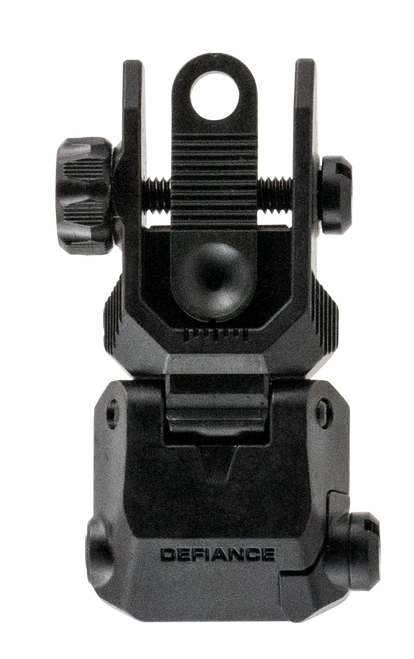 Kriss USA DARSBL00 Defiance Rear Flip-Up Black AR-15 Low Profile Steel
