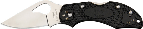 Spyderco BY10PBK2 Byrd Robin 2 Lightweight 2.43" Folding Drop Point Plain 8Cr13MoV SS Blade Black Bi-Directional Texturing FRN Handle Includes Pocket Clip