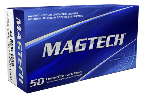 Magtech 44A Range/Training  44RemMag 240gr Semi Jacketed Soft Point Flat 50 Per Box/20 Case
