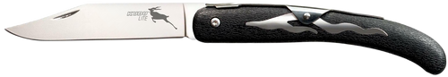 Cold Steel CS20KJ Kudu Lite 4.25" Folding Plain Polished 5Cr15MoV SS Blade/Black Woodgrain Zy-Ex Handle
