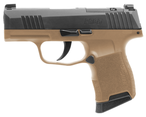 Sig Sauer 3659CTXR3P P365X  Micro-Compact Frame 9mm Luger 10+1 3.10" Steel Barrel, Optic Ready/Serrated Slide, Coyote Tan Stainless Steel Frame w/Accessory Rail, Polymer Grip