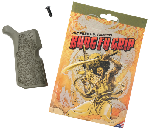Die Free Co Llc KFGODG Kung Fu Grip  Olive Drab Nylon Fits AR15/M4/AR10/SR25