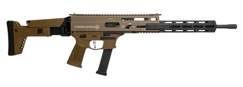 Grand Power 810091158029 Stribog SP9A3G 9mm Luger 16" Black Barrel, Flat Dark Earth Receiver, Polymer Stock & Grip