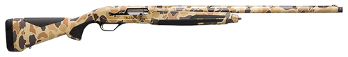 Browning 011740204 Maxus II  12 Gauge 3.5" 4+1 (2.75") 28" Barrel, Full Coverage Vintage Tan Camo, Trimmable Synthetic Stock w/Overmolded Grip Panels, SoftFlex Cheek Pad