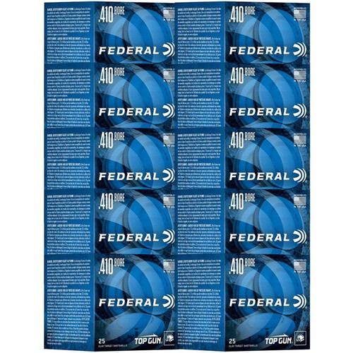 TOP GUN 410 BORE 2-1/2'' 1/2OZ #8 SHOT 250/CASE