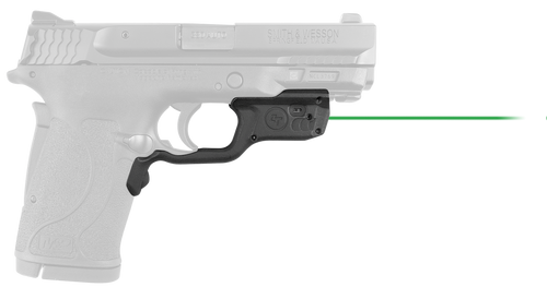Crimson Trace 0198801 Laserguard  Fits S&W M&P 22/380EZ Shield/9EZ Shield, Green Laser Black Polymer