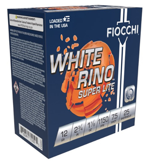 White Rino 12ga 2 3/4" 1 1/8oz SL #7.5