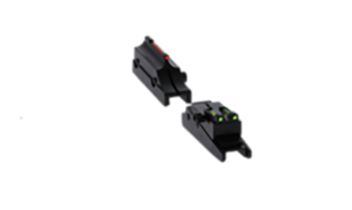 Truglo TG944A Pro Magnum Gobble-Dot Browning Maxus, Silver Red/Green Fiber Optic Black 1/4" Rib