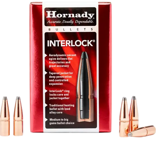 Hornady 2825 InterLock  7mm .284 139 gr Boat Tail Spire Point 100 Per Box/ 25 Case