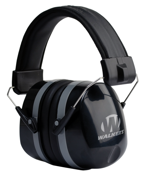 Walker's GWPEXFM5 Premium Passive Muff 32 dB Over the Head Black Polymer