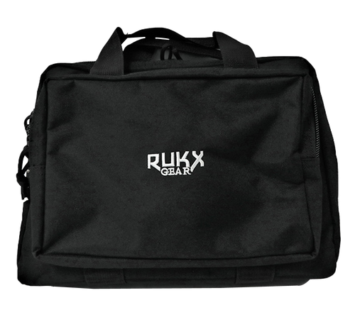Rukx Gear ATICTDPCB Double Pistol  Black 600D Polyester Holds 2 Handguns