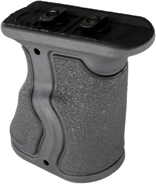 FAB Defense FXGRADMB Gradus Ergonomic Forward Grip Angled, Black Polymer with Rubber Overmold, Fits M-Lok Rail