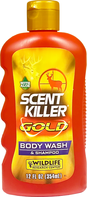 Wildlife Research 1240 Scent Killer Gold Body Wash/Shampoo Odor Eliminator 12 oz Bottle
