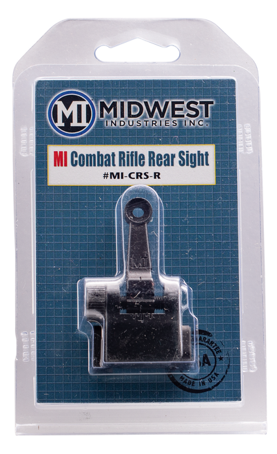 Midwest Industries MICRSR Combat Rifle Rear Flip Sight  Black for AR-15, M16, M4