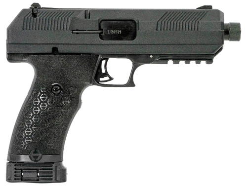 Hi-Point JXP10 JXP  10mm Auto 10+1, 5.20" Black Steel Threaded Barrel, Black Powder Coated YC9 Styled/Serrated Steel Slide, Black Polymer Frame w/Picatinny Rail, Black Textured Polymer Grip