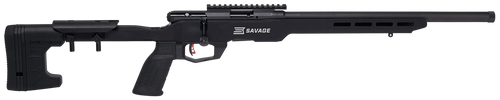 Savage Arms 70848 B Series Precision Full Size 17 HMR 10+1 18" Black Heavy Threaded Barrel, Matte Black Picatinny Rail Carbon Steel Receiver, Matte Black Aluminum MDT ACC Chassis, Black Polymer Grips