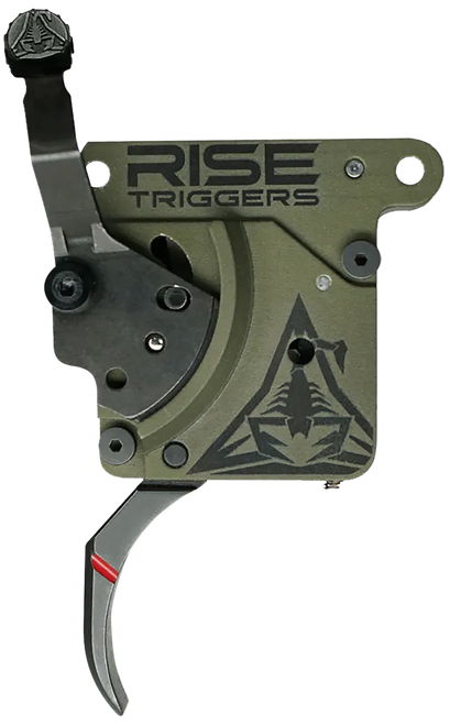 Rise Armament RA740BC Reliant Trigger Black/Green Curved