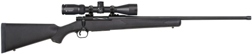 Mossberg 28247 Patriot w/Optic 350 Legend 4+1 22" Matte Blued Fluted Threaded Barrel, Matte Blued Drilled & Tapped Receiver, Fixed Black Synthetic Stock, Vortex Crossfire II 3-9x40mm