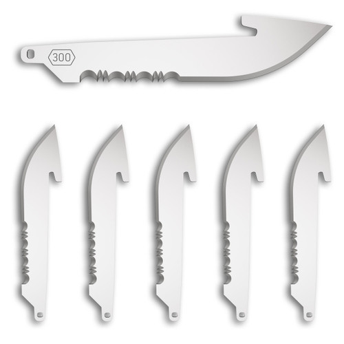 OD EDGE DROP-PT 3.0" SRTD BLADE 6PK