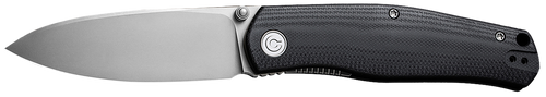 Civivi Knives C22007-1 Sokoke  EDC 3.35" Folding Drop Point Plain Bead Blasted 14C28N Steel Blade, Black G10 Handle